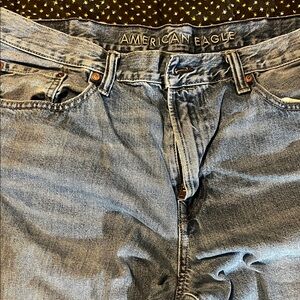 American Eagle Outfitters Men's Light Blue Relaxed Jeans